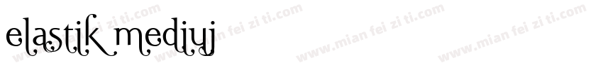 elastik mediuj字体转换